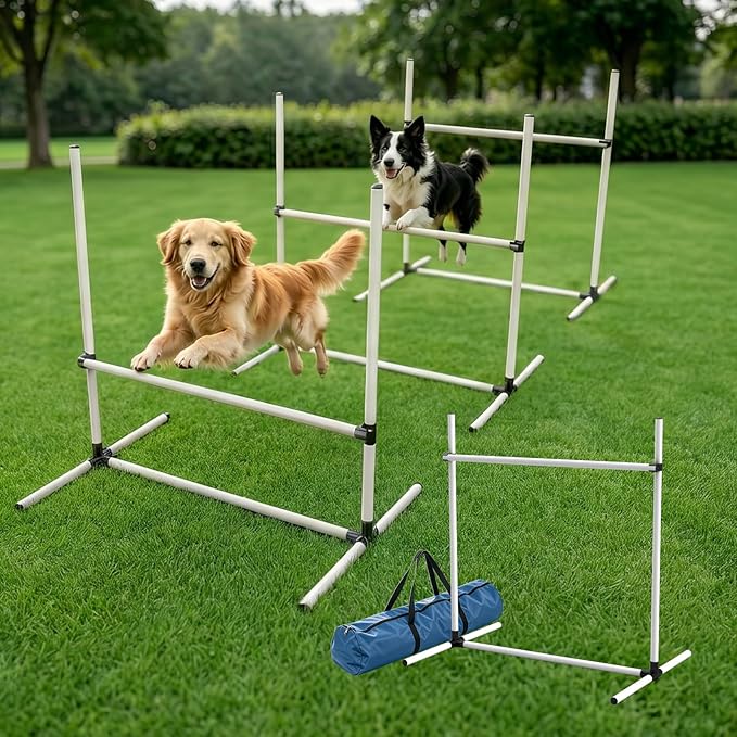 Adjustable Dog Agility Jump Set by Unknown