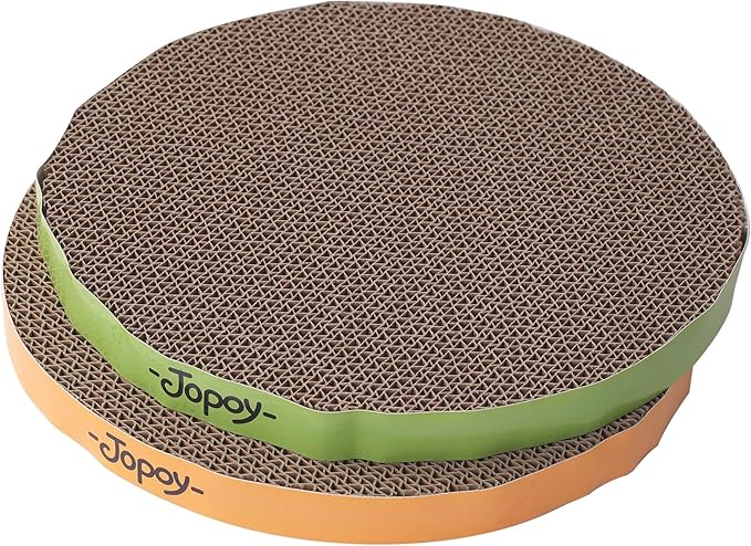 Round Cat Scratcher Replacement Pads -Circle Scratcher Pad Cardboard Cat by JOPOY