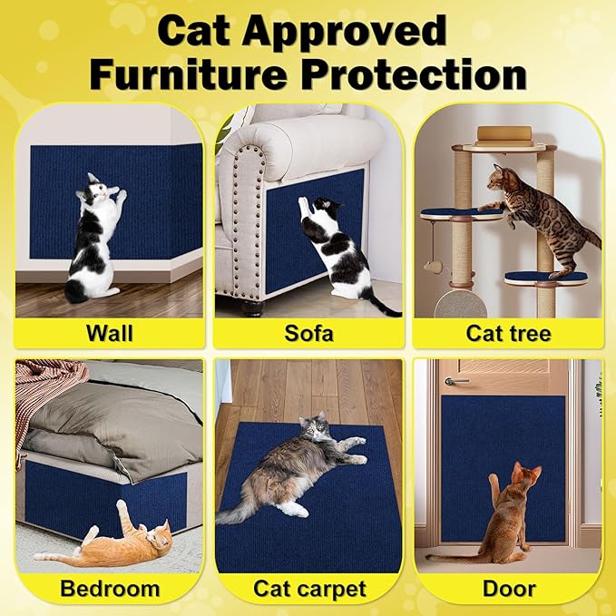 ENONCI 78.7"x15.8" Large Couch Protector from Cat Claws, Anti Scratch Furniture - Image 5