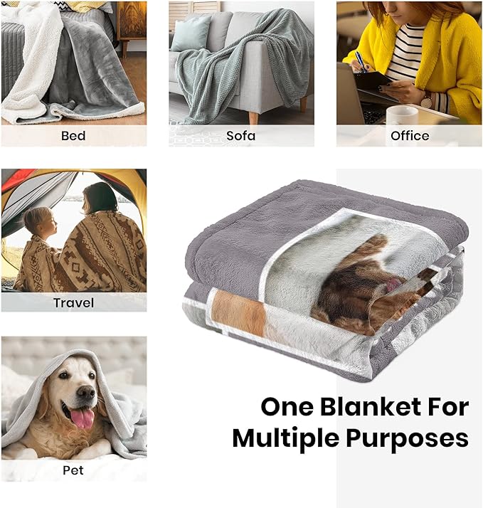 Personalized Pets Blanket with Photos, Custom Dog Blanket - Image 6