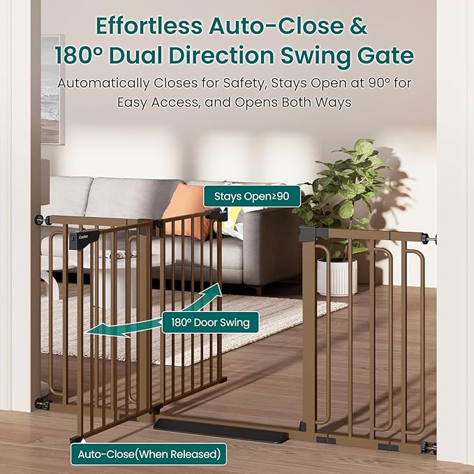Cumbor 30.4-56.8" Extra Wide Baby Gate - Image 5