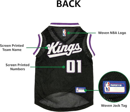 Pets First NBA Sacramento Kings Dog Jersey, X-Small- Tank Top Basketball Pet - Image 5