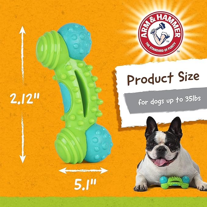 Arm & Hammer for Pets Nubbies Duality Bone Dental Dog Toy| Best Chew Toy for - Image 5