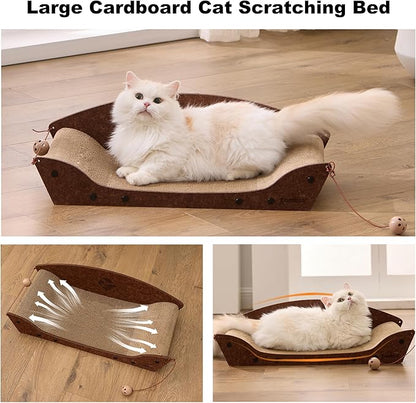 ZOMISIA 26'' Cardboard Cat Scratcher Bed - Image 8