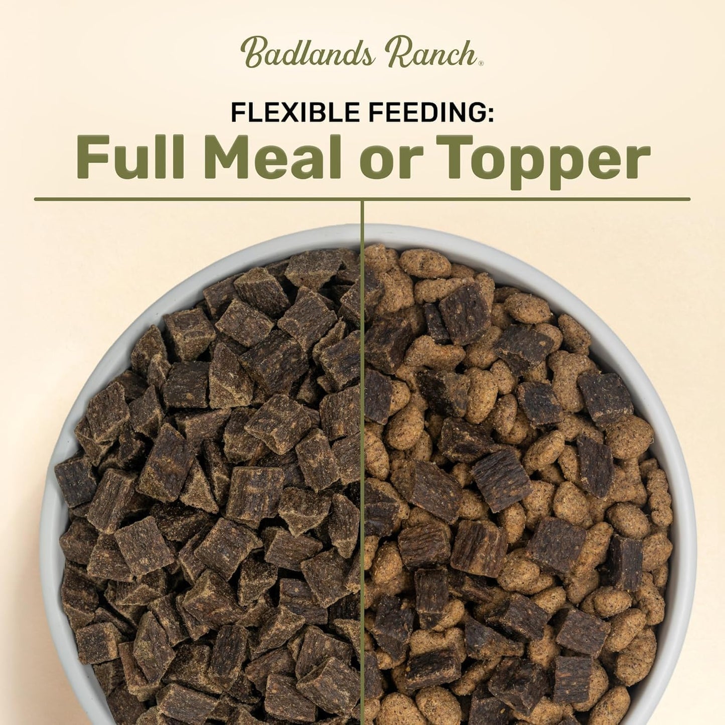 BADLANDS RANCH by Katherine Heigl- Superfood Complete, Air-Dried Adult Dog Food - High Protein, Zero Fillers, Superfood Nutrition (64 Ounce (Pack of 2), Beef)