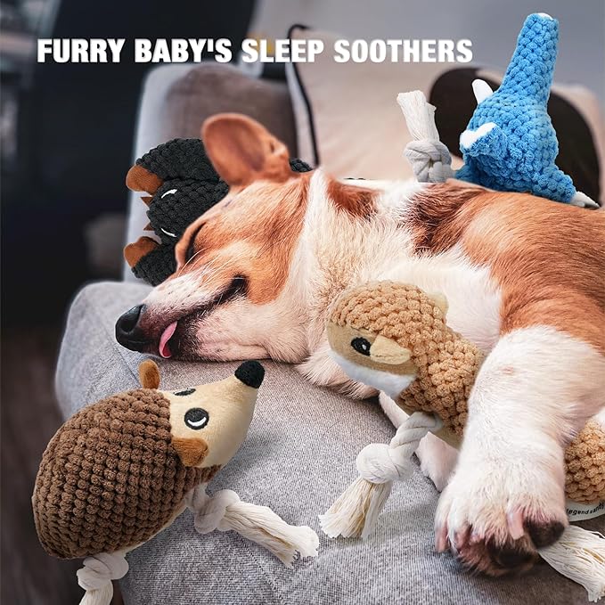 LEGEND SANDY Dog Squeaky Toys for Puppy, 5 Pack Small Dog Toys, Stuffed Animal - Image 7