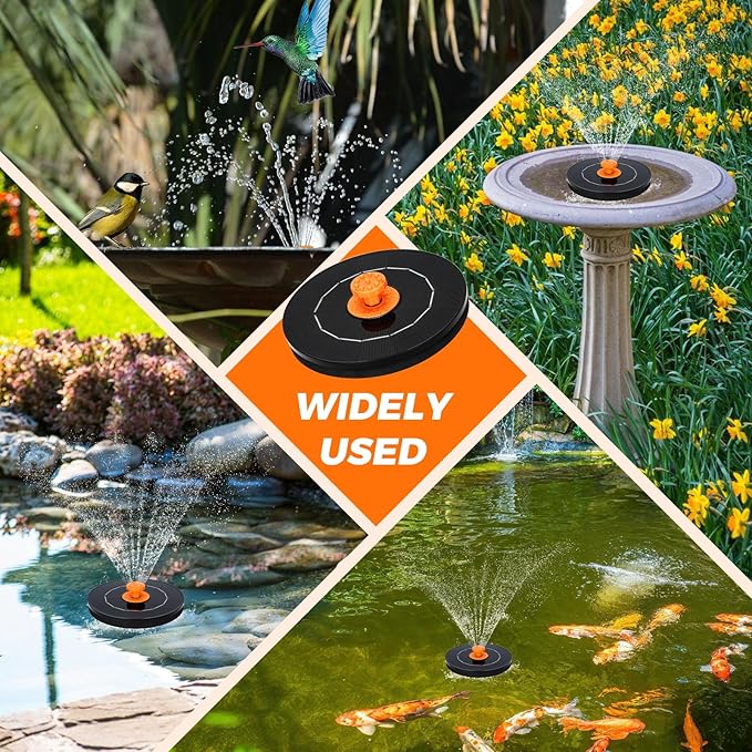 4.0W Solar Fountain, 2026 Upgrade Solar Bird Bath Fountains Pump - Image 7