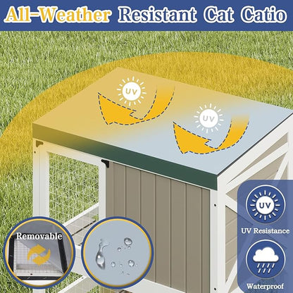 PetsCosset 63.5"H Catio Outdoor Cat Enclosure - Image 6