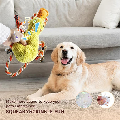 YZHDUXIU Tug of War Dog Toy, Squeaky Dog Toys Interactive Duck Puppy Toys to - Image 4