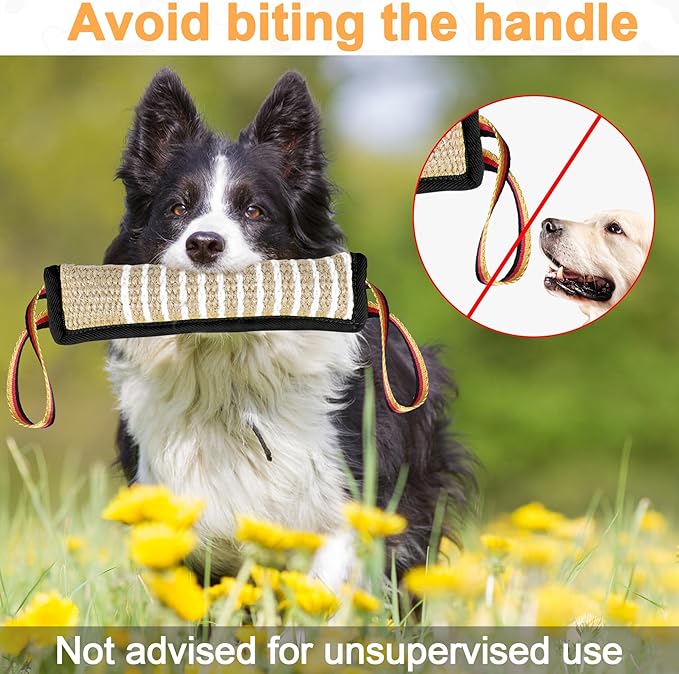 Dog Tug Toy Dog Bite Jute Pillow Pull Toy - Image 7