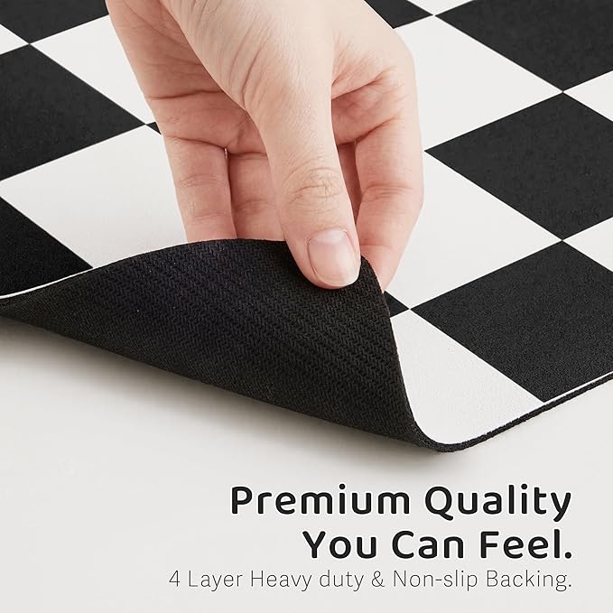 Checkered Dog Feeding Mat, Absorbent Mats - Image 6