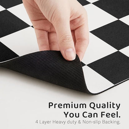 Checkered Dog Feeding Mat, Absorbent Mats - Image 6