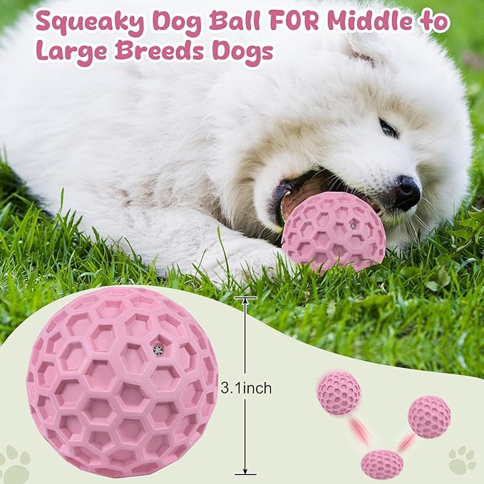 Tough Dog Chew Toys for Aggressive Chewers, Indestructible Dog Balls for - Image 2