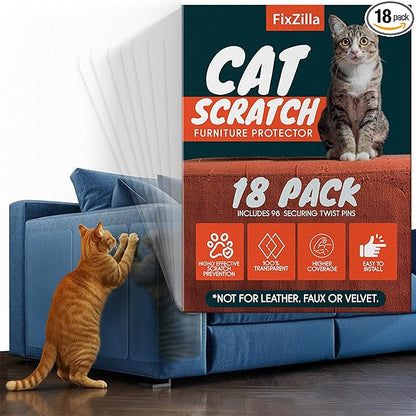 FixZilla Anti Cat Scratch Furniture Protector, Easy-to-Apply Scratching by FixZilla