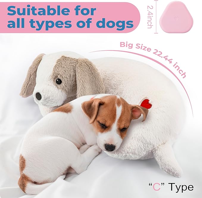 Moropaky Heartbeat Puppy Toy for Dogs, Heartbeat Stuffed Animal for Anxiety - Image 7