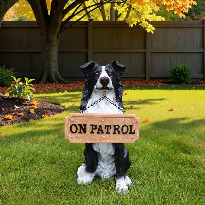 Border Collie Dog Garden Statue - Image 9