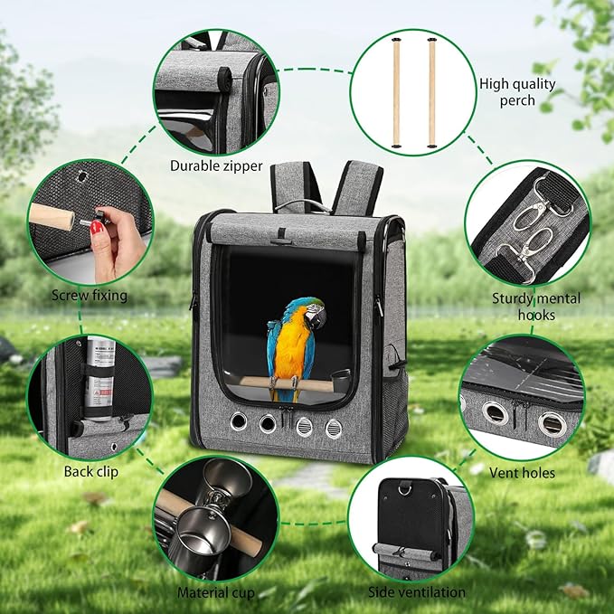 Bird Carrier Bag Bird Travel Cage - Image 5