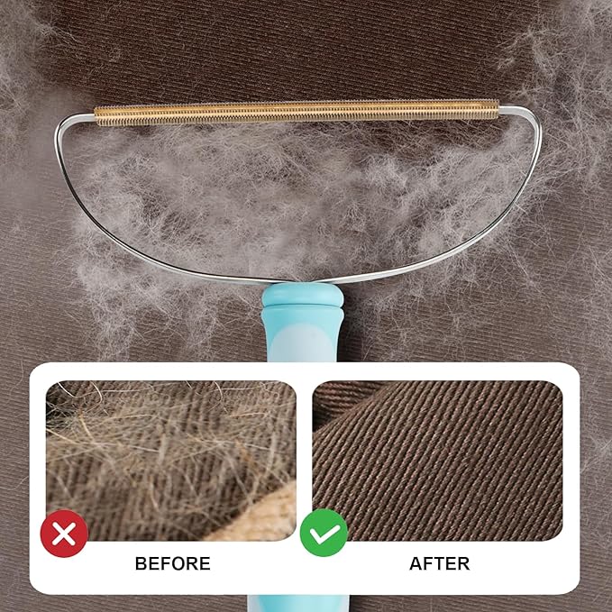 Dog Bowls with Mat and Pet Hair Removal Tool, Carpet Rake - Image 6