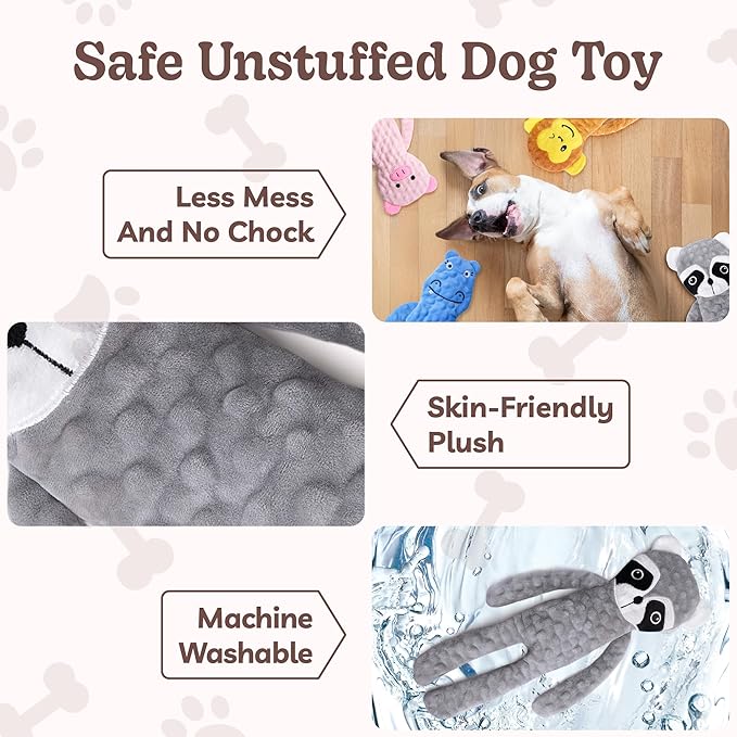 SHARLOVY No Stuffing Dog Toys Squeaky - Image 6