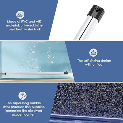 hygger Aquarium Bubble Strip, Nano Air Bubble Curtain Wall Aquarium, Quiet High - Image 4