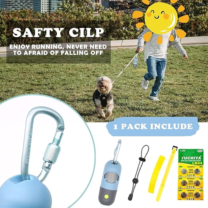 Dog Poop Bags Holder with LED Flashlight|Pet Waste Bags Dispenser - Image 4