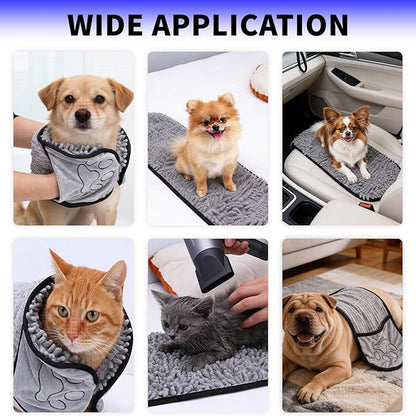 3PCS Dog Bath Kit, Dog Bath Brush | Dog Bath Gloves | Microfiber Dog Towel 26'' - Image 6