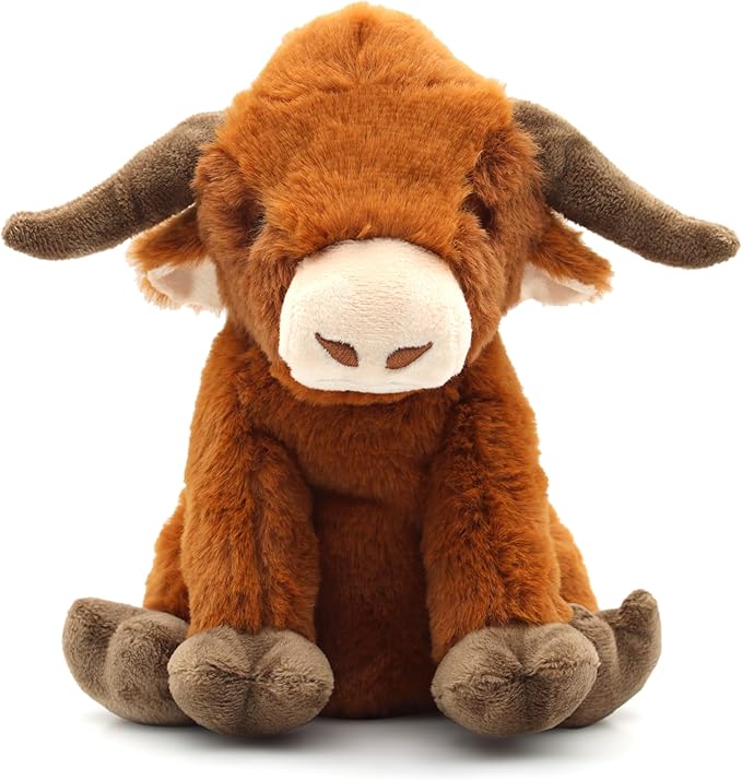 YZHDUXIU Highland Cow Dog Toy, Squeaky Dog Toys Stuffed Plush Puppy Toy - Image 2