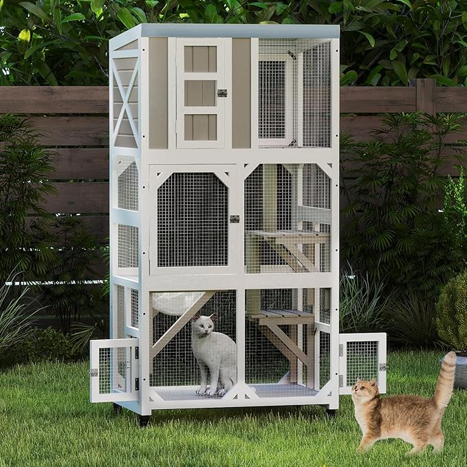 PetsCosset 63.5"H Catio Outdoor Cat Enclosure - Image 9