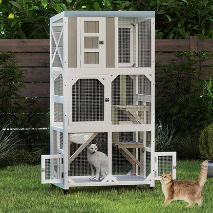 PetsCosset 63.5"H Catio Outdoor Cat Enclosure - Image 9