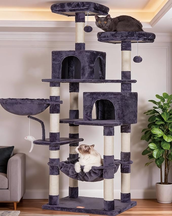 Heybly Cat Tree, 70 inches Tall Cat Tower condo by HEYBLY