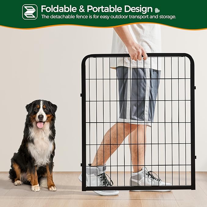 Yaheetech Dog Playpen Outdoor, 32 inch 12 Panels Dog Pen Indoor Heavy Duty - Image 8