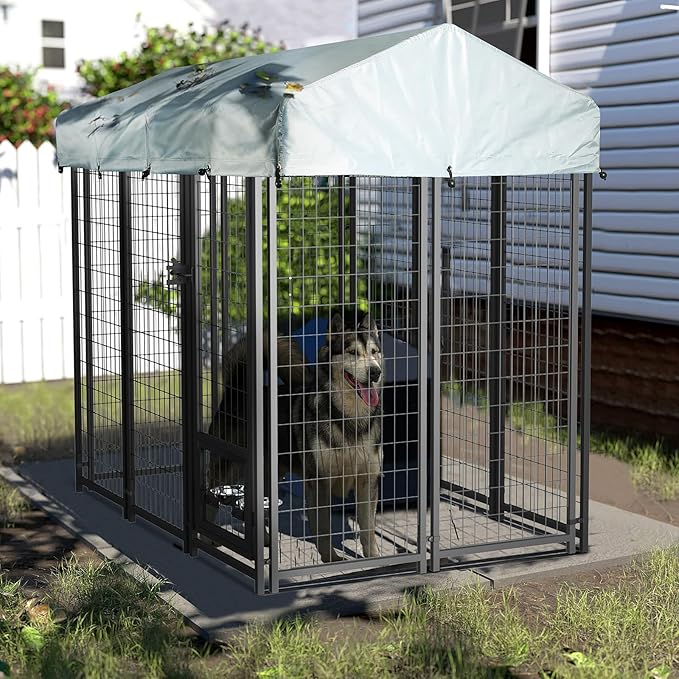 LEMBERI 6x4x6 FT Outdoor Dog Kennel - Image 7