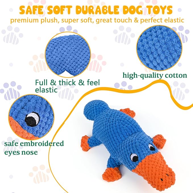 Vitscan Squeaky Dog Toys for Aggressive Chewers Large Breed, Large Dog Toys for - Image 2