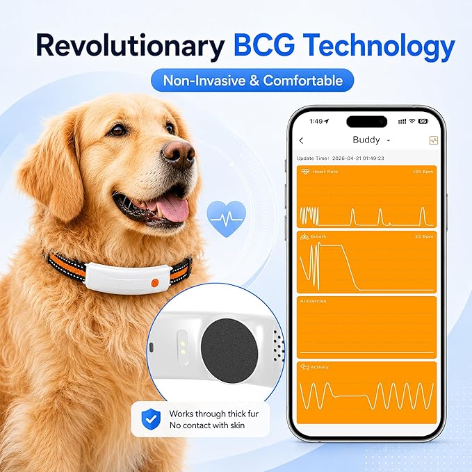 4G LTE GPS Pet Tracker & Virtual Fence, Real-Time Location, Heart Rate & - Image 5