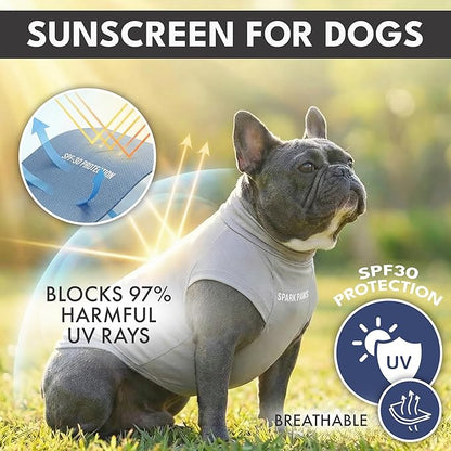 Spark Paws Sunblock Dog T-Shirt, SPF30 Protection, Lightweight Breathable Quick - Image 2