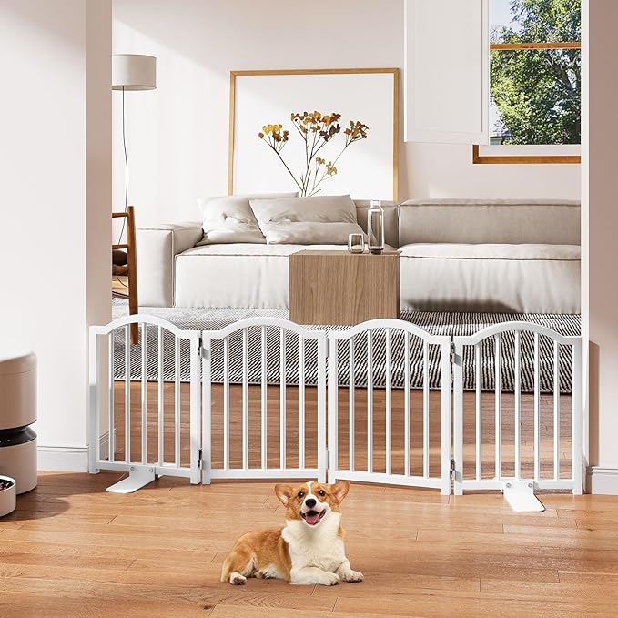 Snughome Short Dog Gate Indoor, Expands Up to 48’’ Wide Foldable Pet Gate - Image 2