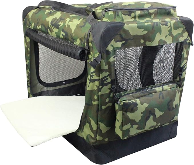 EliteField 3-Door Folding Soft Dog Crate - Image 2