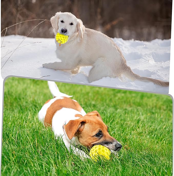 Squeaky Dog Toys for Aggressive Chewers, Indestructible Dog Balls for - Image 4
