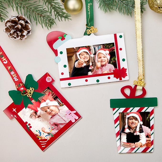 UNIQOOO 2025 Decorative Xmas Gift Acrylic Picture Frame Ornaments - Image 9