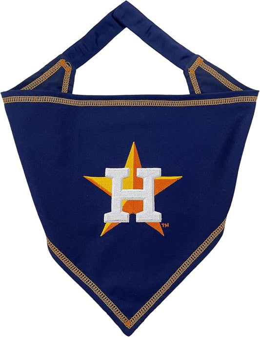Pets First MLB Houston Astros TIE Bandana, Small/Medium. Dog Bandana Scarf Bib by PETSFIRST