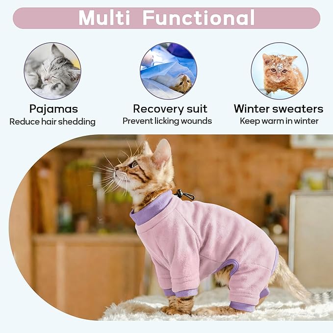 PUMYPOREITY Cat Behavior Control Sweater – Stops Licking & Over-Grooming - Image 5