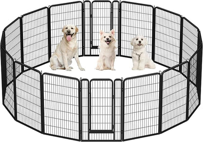 Yaheetech Dog Playpen Outdoor, 47 inch 16 Panels Dog Pen Indoor Heavy Duty by Unknown