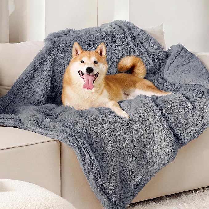 Bedsure Dog Blankets for Large Dogs, Fluffy Waterproof Dog Blanket for Couches by Unknown