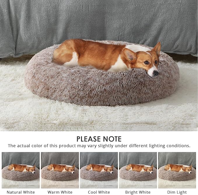JOLLYVOGUE Dog & Cat Bed, Calming Anti-Anxiety Pet Bed - Image 5