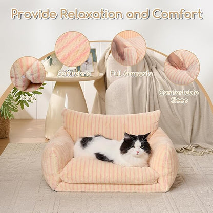 Hollypet Cat Bed Fluffy Plush Multifunctional Double-Layer Machine Washable - Image 6