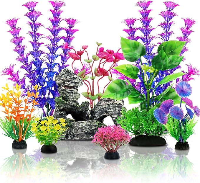 QUOZUO Fish Tank Accessories Aquarium Decorations Plants, Aquarium Decor by QUOZUO