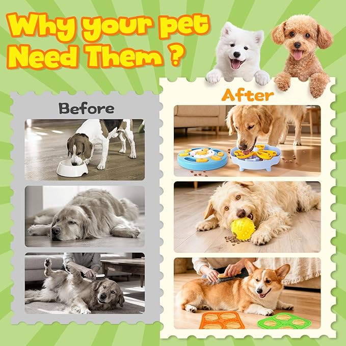 Forfon Curated Dog Puzzle Toys for Boredom and Mental Stimulation, Lick Mat & - Image 5