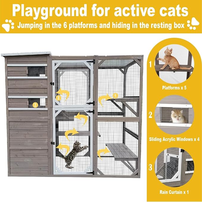 Gowoodhut Large Outdoor Catio Enclosures - Image 3
