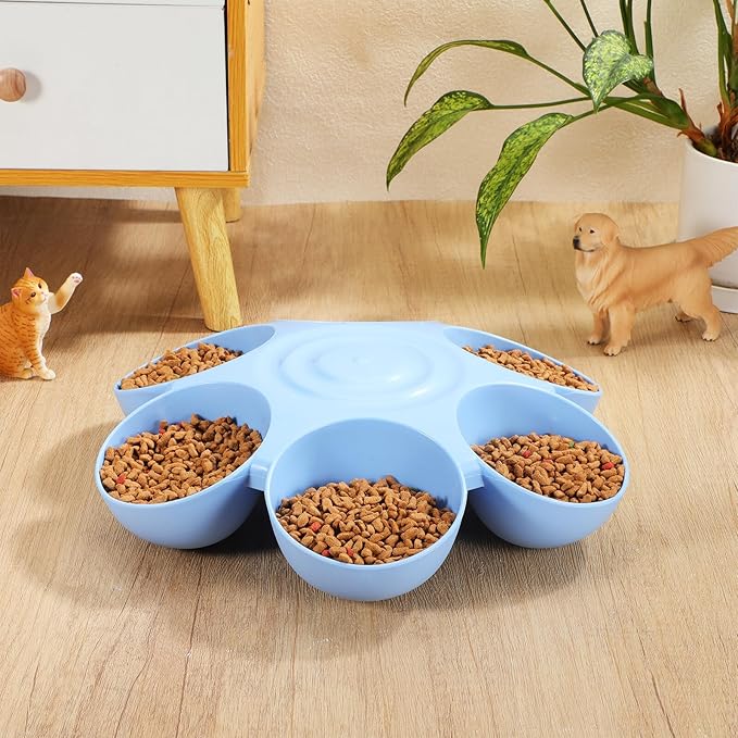 VOSAREA Multiple Pet Feeding Bowl Compartments - Image 6