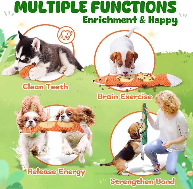 XIUGOAL Dog Toys for Aggressive Chewers, 2 Pack No Stuffing Dog Toys for - Image 6